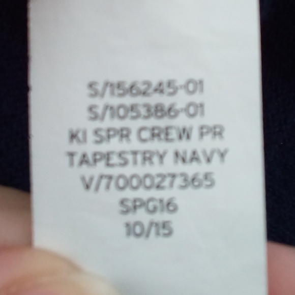 GAP Anchor Crew Neck Tapestry Navy Blue Spring 2016 Collection 100% Cotton M - Picture 7 of 8